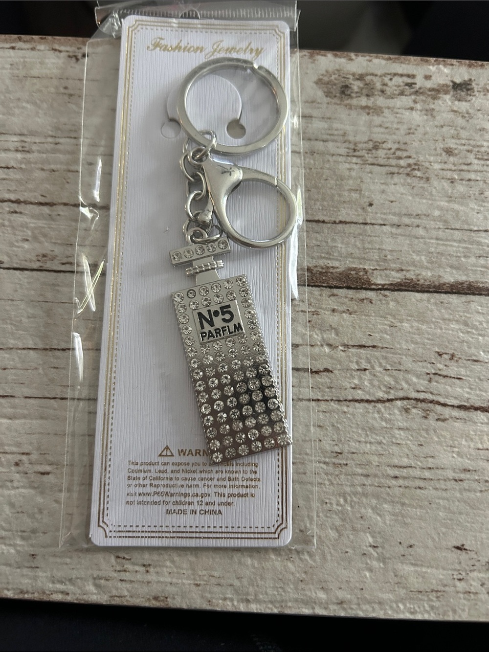 🔥$2 Silver Crystal Perfume Bottle Keychain - Fashion Jewelry